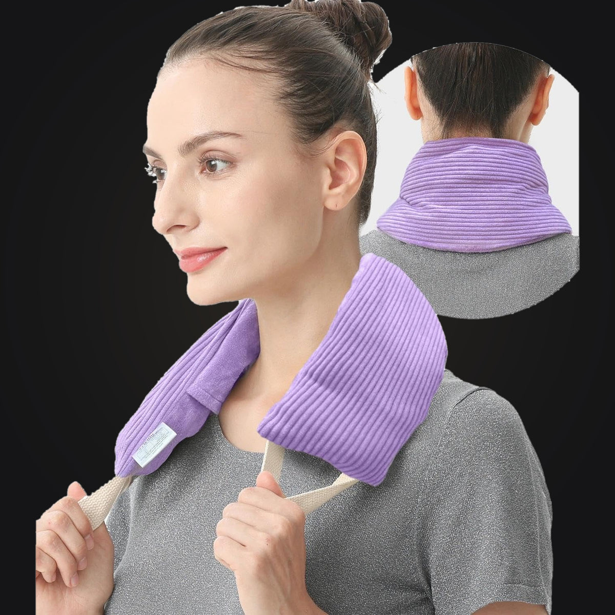 Weighted Neck & Shoulder Heat Wrap — Lavender